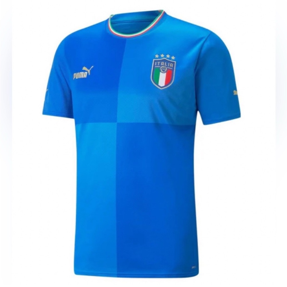 Puma Authentic Italy Italia 2022 2023 Soccer 765643-01 Jersey Men’s Sz: M - Picture 3 of 7